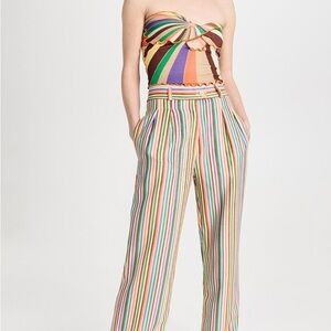 Siedres Lula Multicolor Striped Pleated Corduory Pants